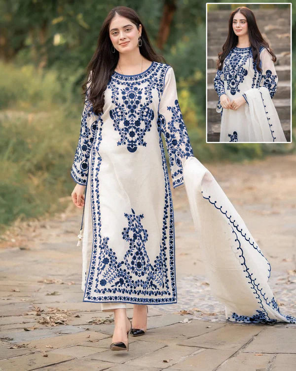 Jan-e Jannat Organza 3-piece